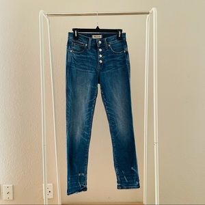 Madewell Distressed Slim Straight Jeans